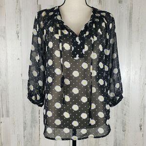 Maison Jules Sheer Daisy Top Size Small